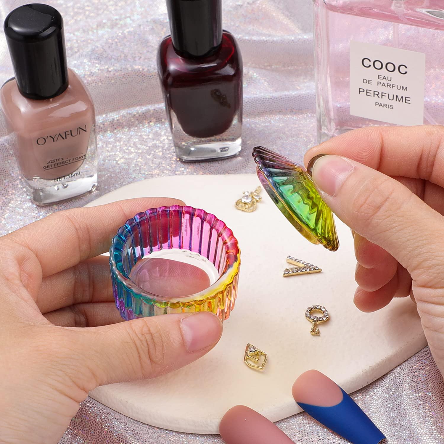 Mini Plato Redondo Noverlife para Arte de Uñas - Cristal 4cm