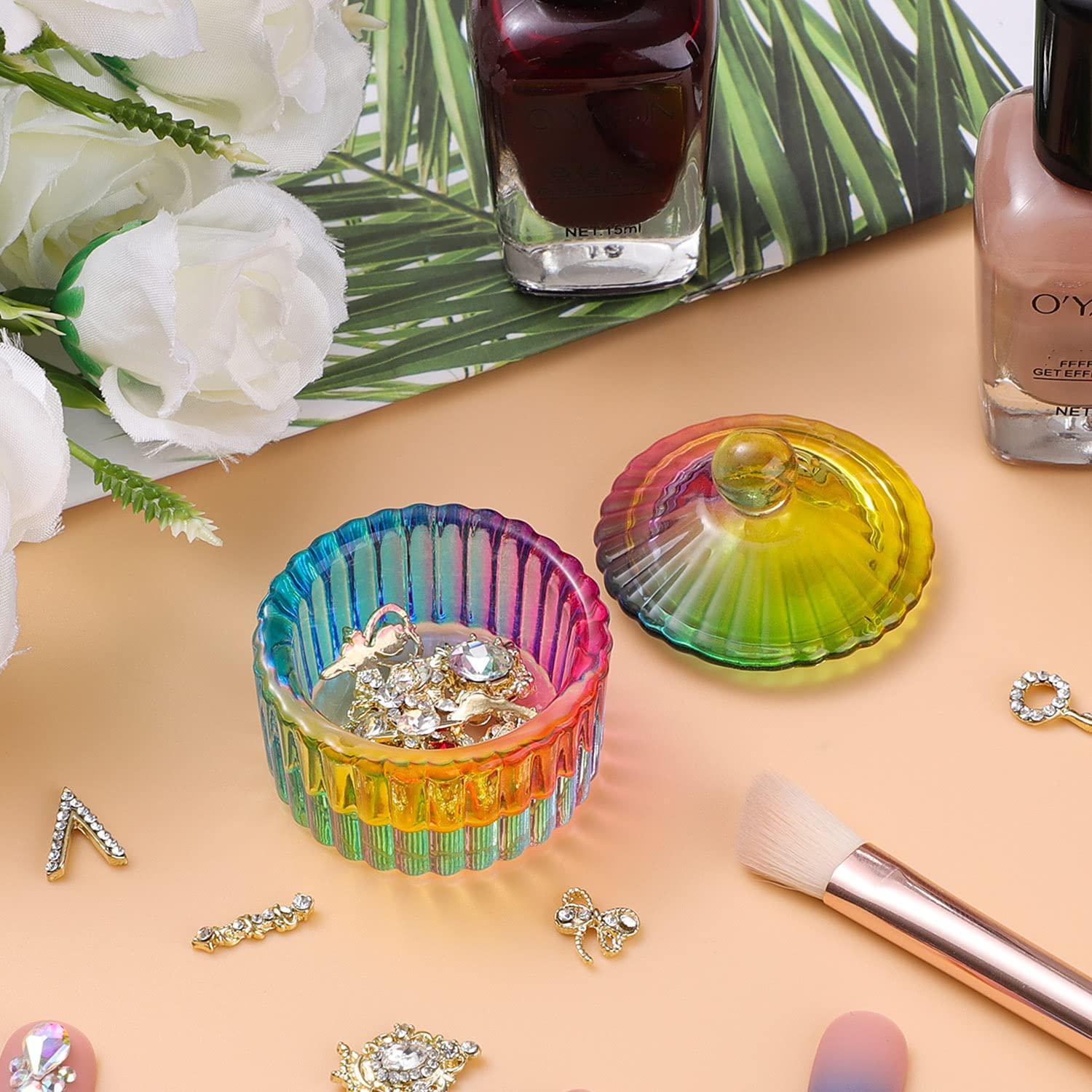 Mini Plato Redondo Noverlife para Arte de Uñas - Cristal 4cm