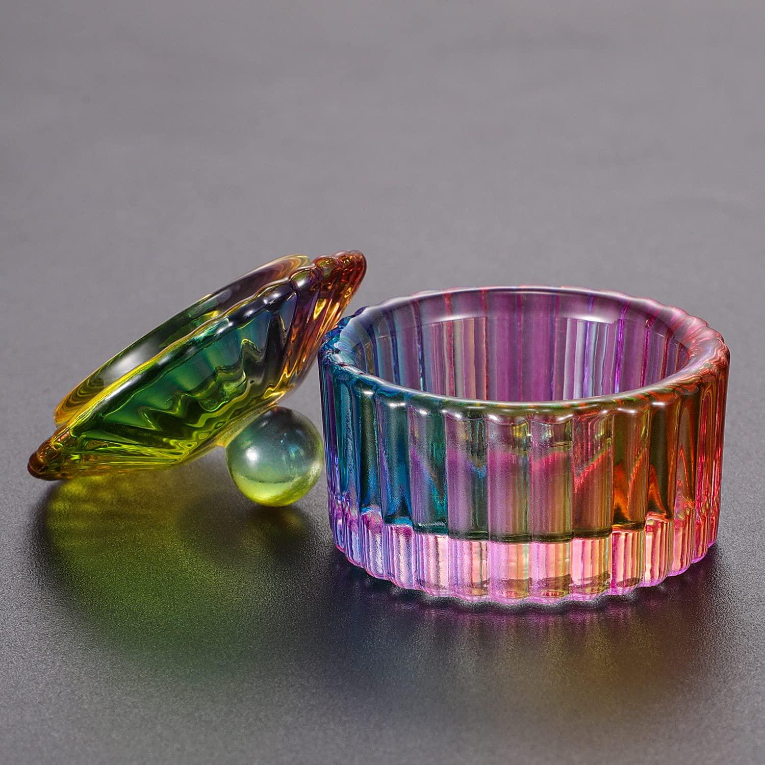 Mini Plato Redondo Noverlife para Arte de Uñas - Cristal 4cm