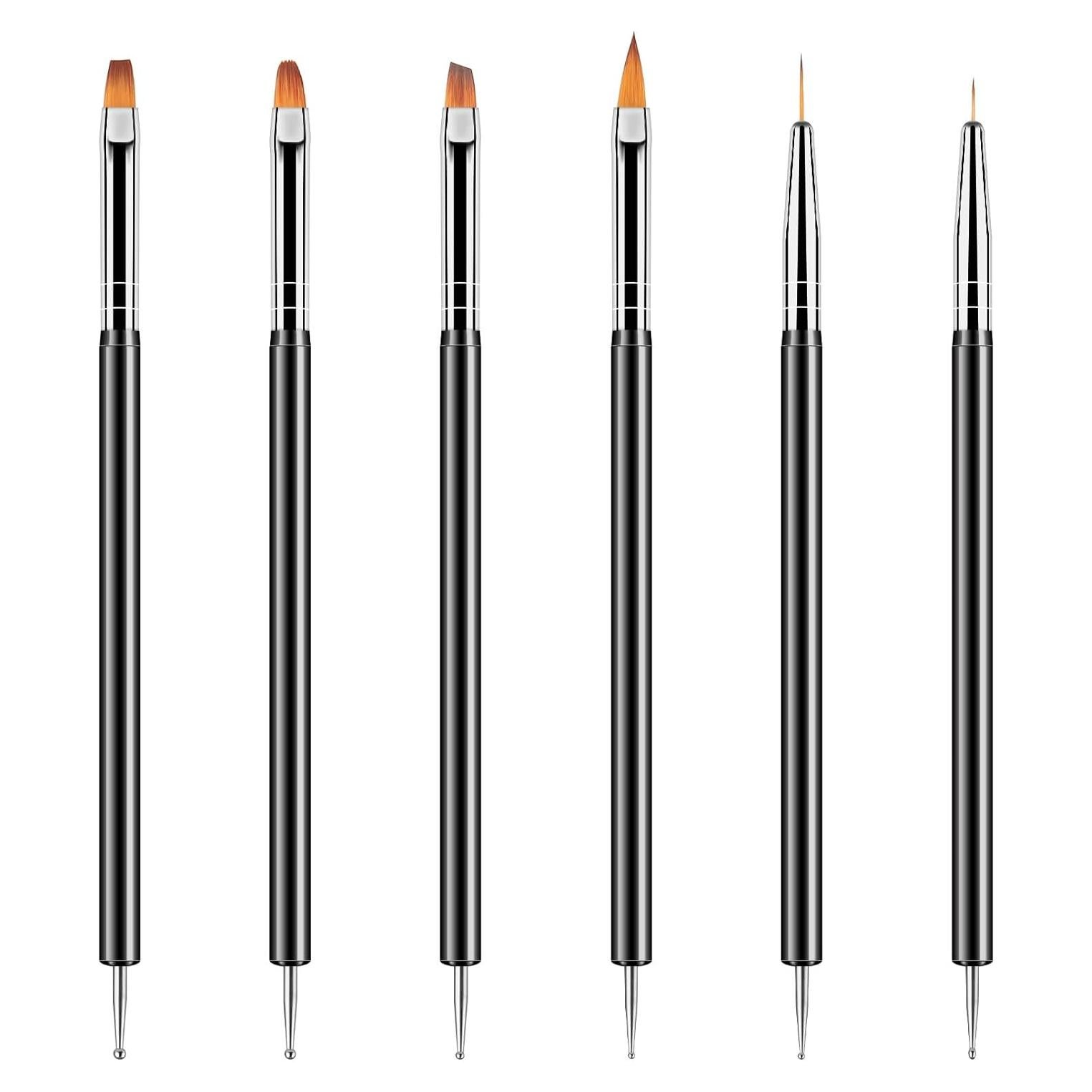 Kit de Pinceles de Arte de Uñas Artdone 6PCS Doble Cara