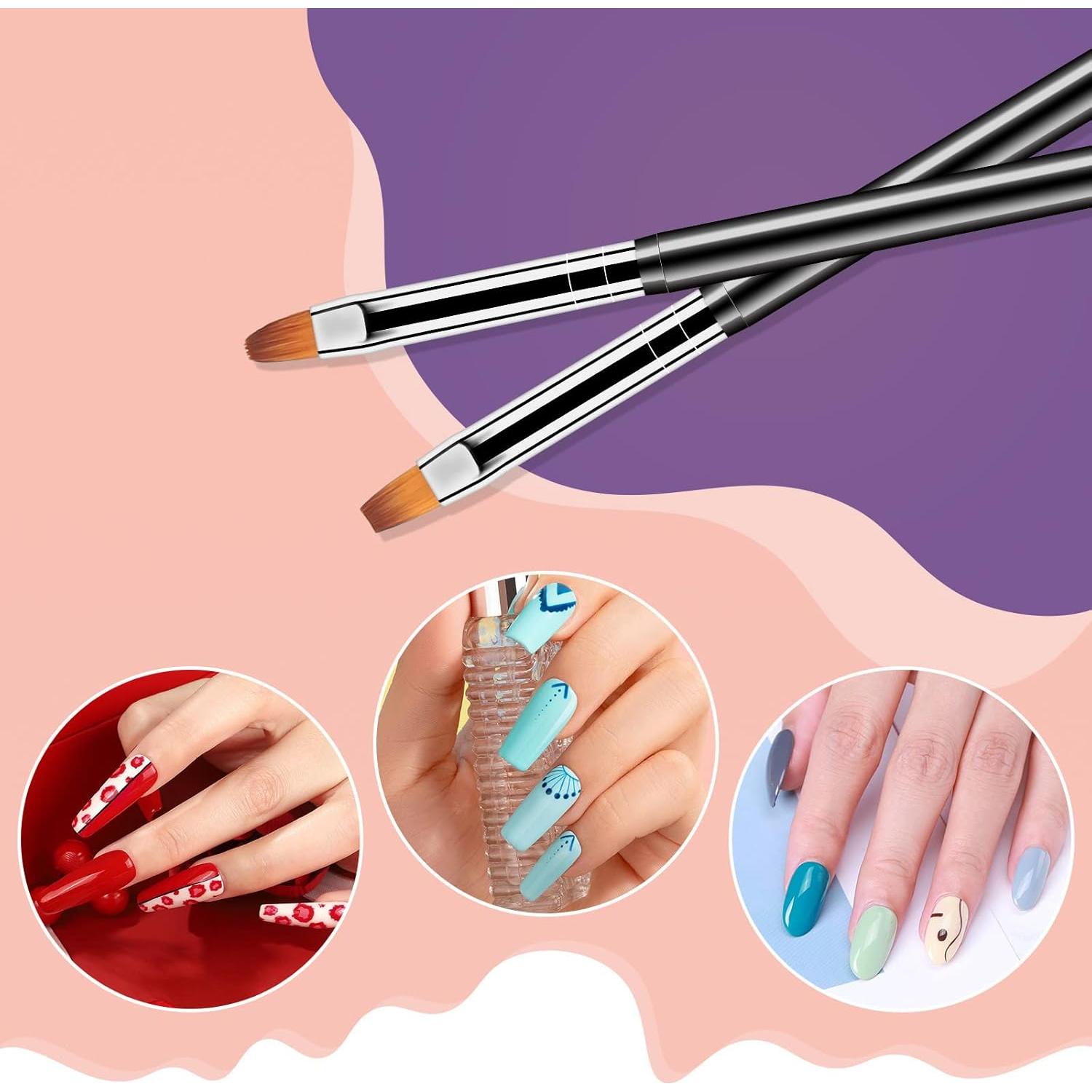 Kit de Pinceles de Arte de Uñas Artdone 6PCS Doble Cara