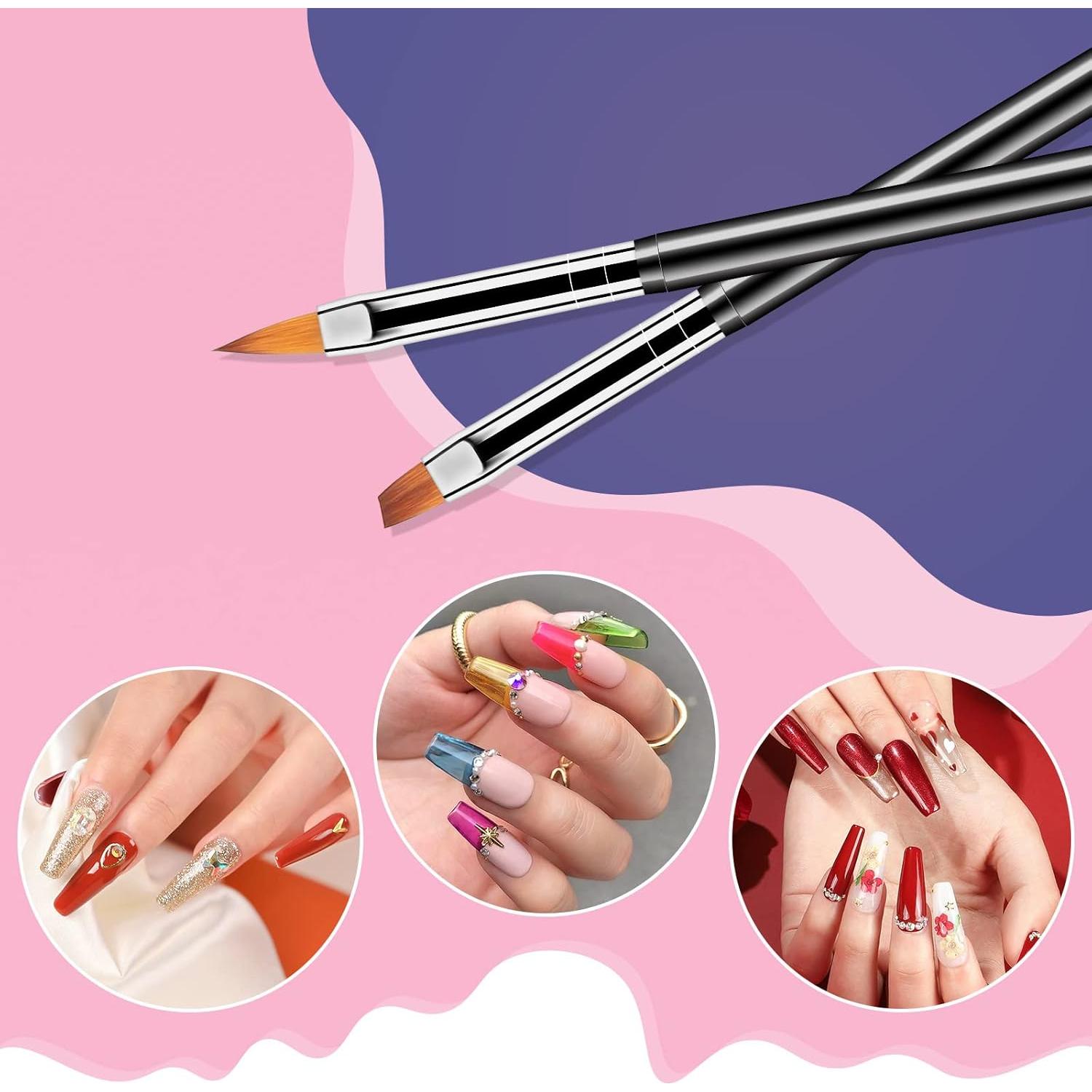 Kit de Pinceles de Arte de Uñas Artdone 6PCS Doble Cara