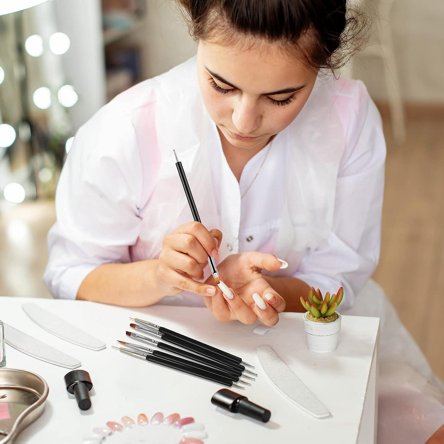 Kit de Pinceles de Arte de Uñas Artdone 6PCS Doble Cara