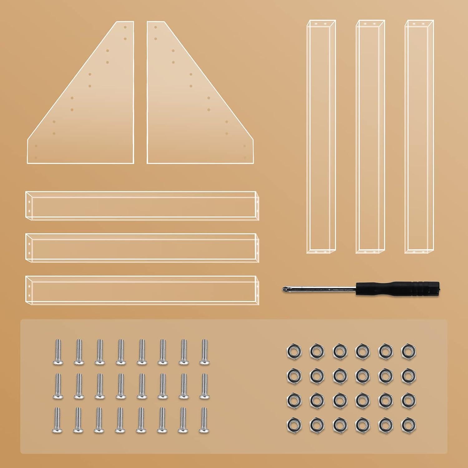 Organizador de Esmaltes de Uñas Benbilry Acrílico 6 Niveles 72 Botellas