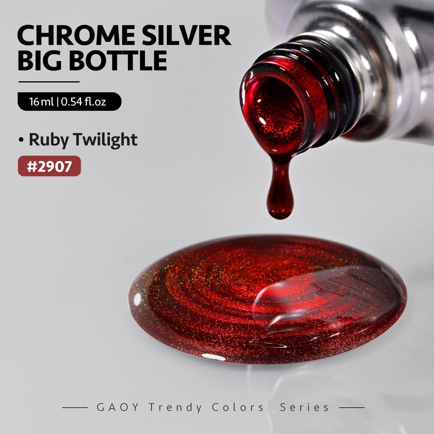 Esmalte de Uñas Gel Ojo de Gato GAOY 16ml Crepúsculo Rubí