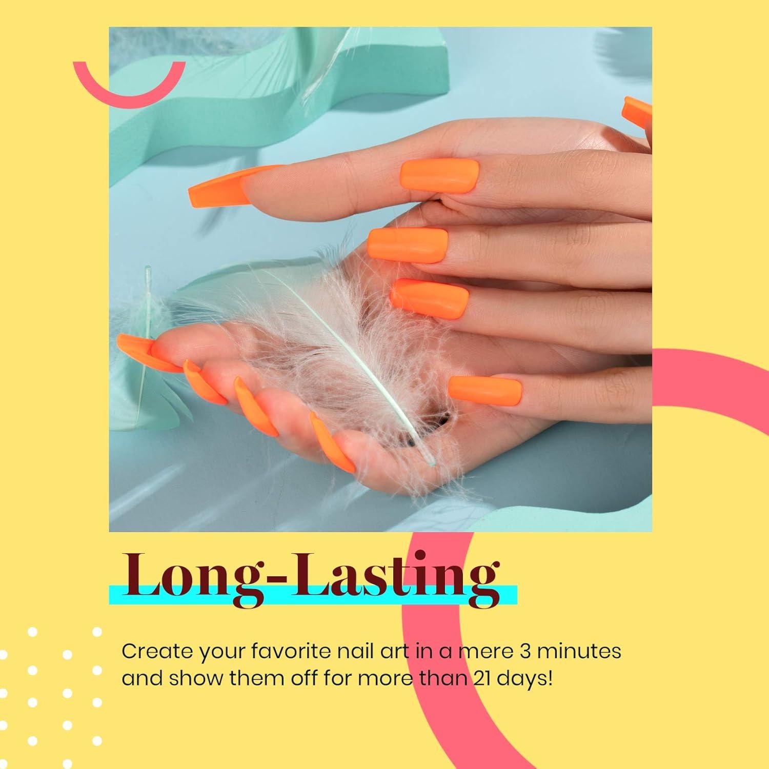 Esmalte de Uñas Gel Beetles 15ml Color Naranja Tangerina