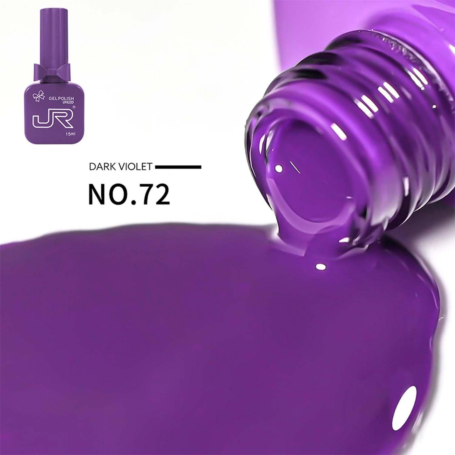 Set de Esmalte de Uñas en Gel JR 9pcs 15ml Morado 12-Free