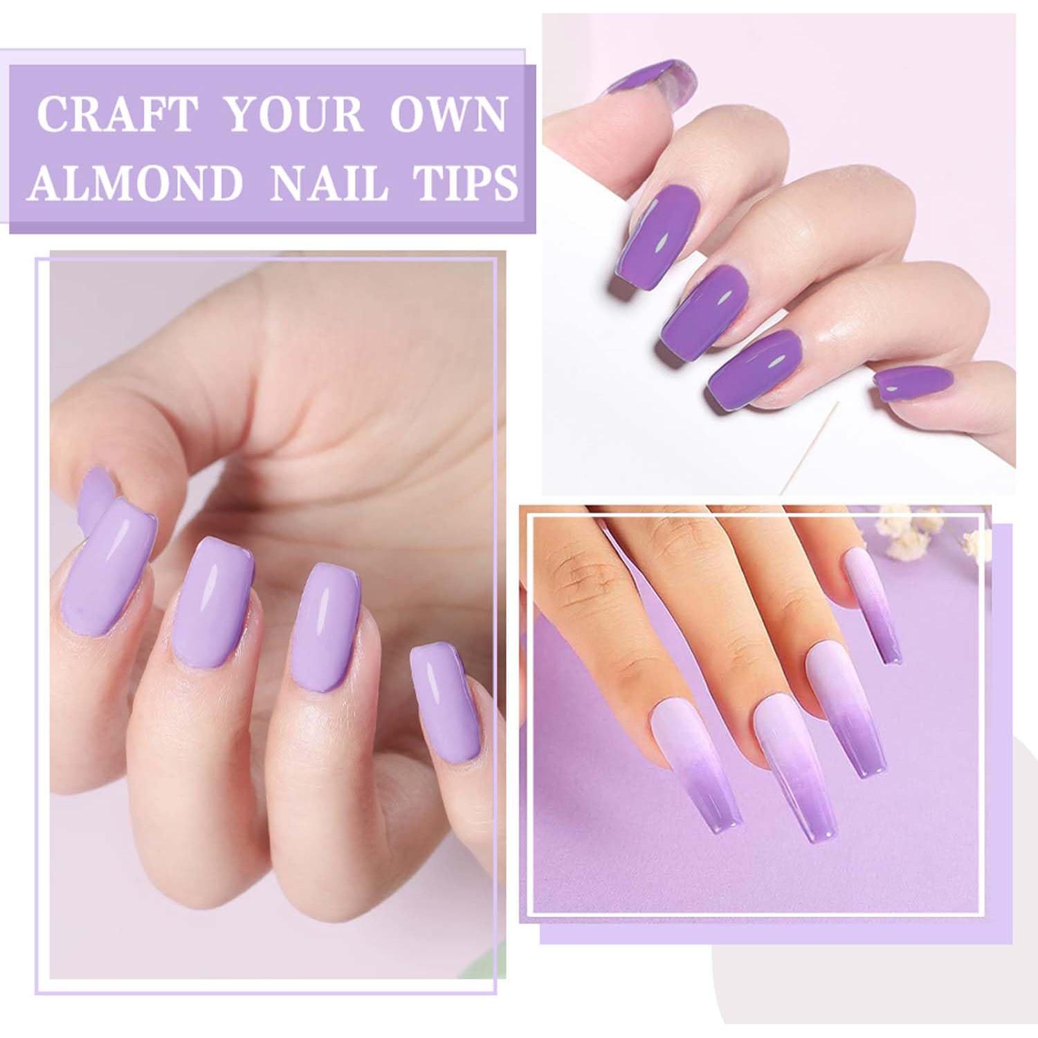 Set de Esmalte de Uñas en Gel JR 9pcs 15ml Morado 12-Free