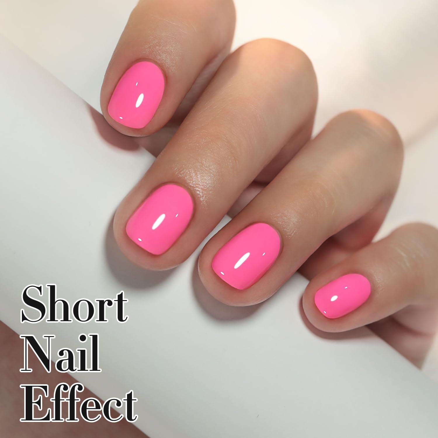 Esmalte en Gel Doble Ritmo 15ml Rosa Neón Libre de Toxinas