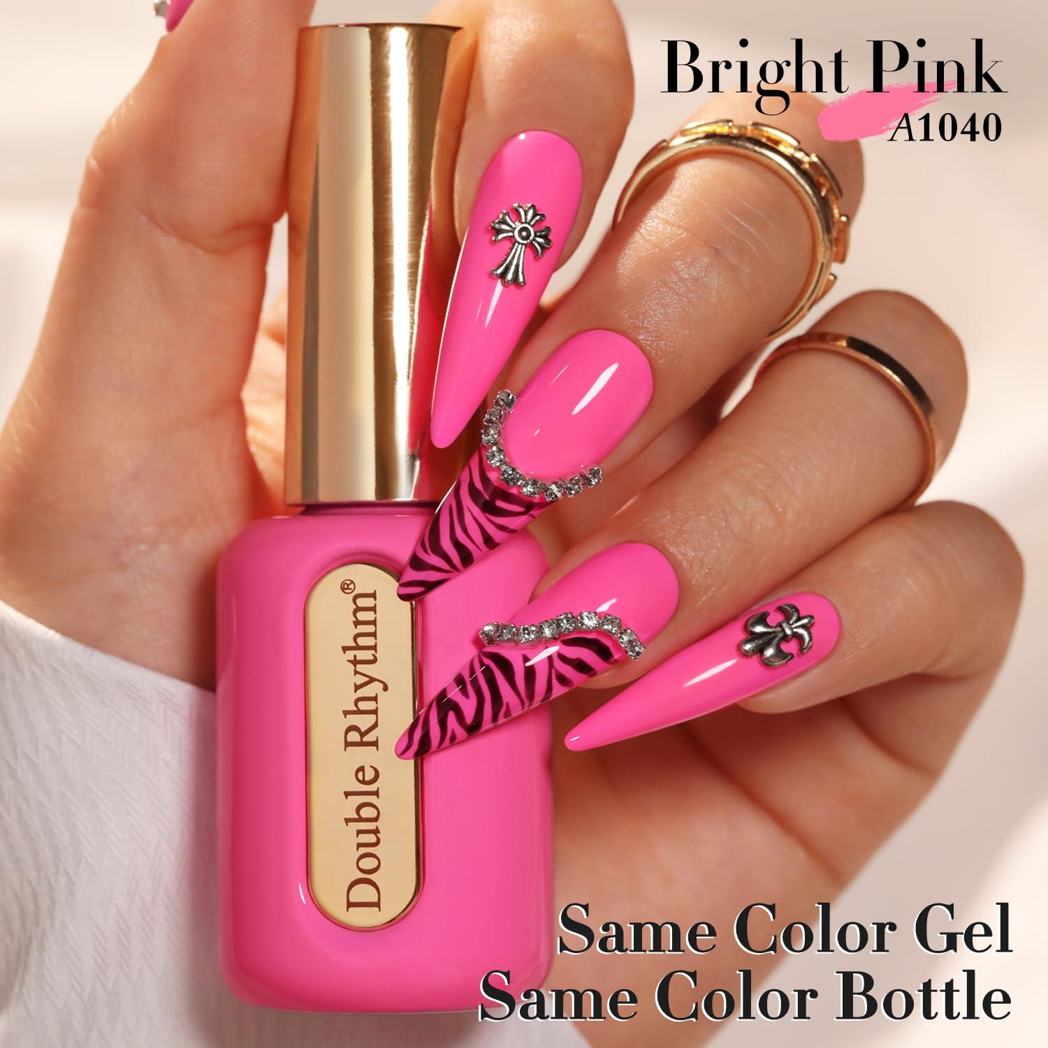 Esmalte en Gel Doble Ritmo 15ml Rosa Neón Libre de Toxinas