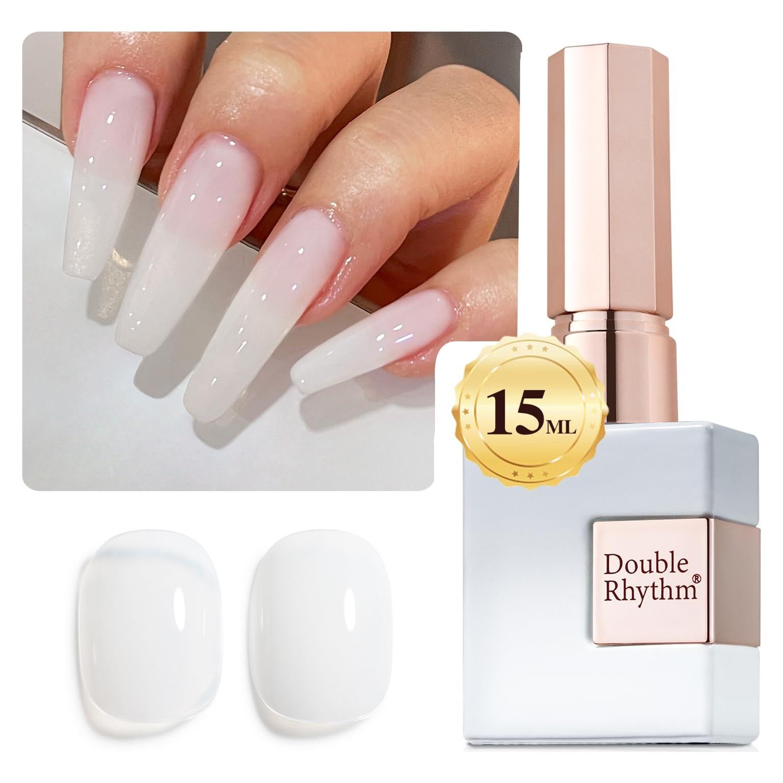 Esmalte de Uñas Gel Doble Ritmo 15ml Blanco Lechoso