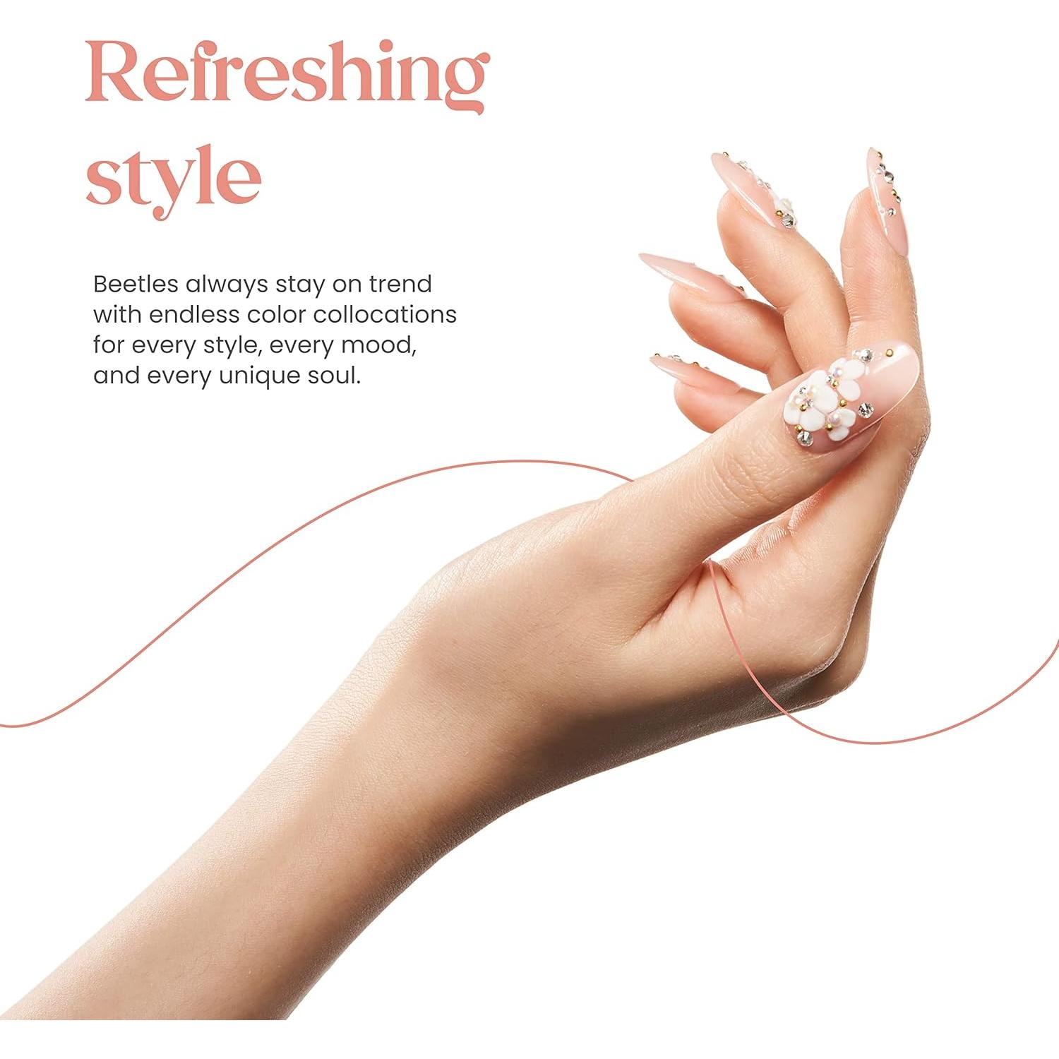 Gel de Uñas Beetles Jelly Nude 15ml Color Durazno Translúcido