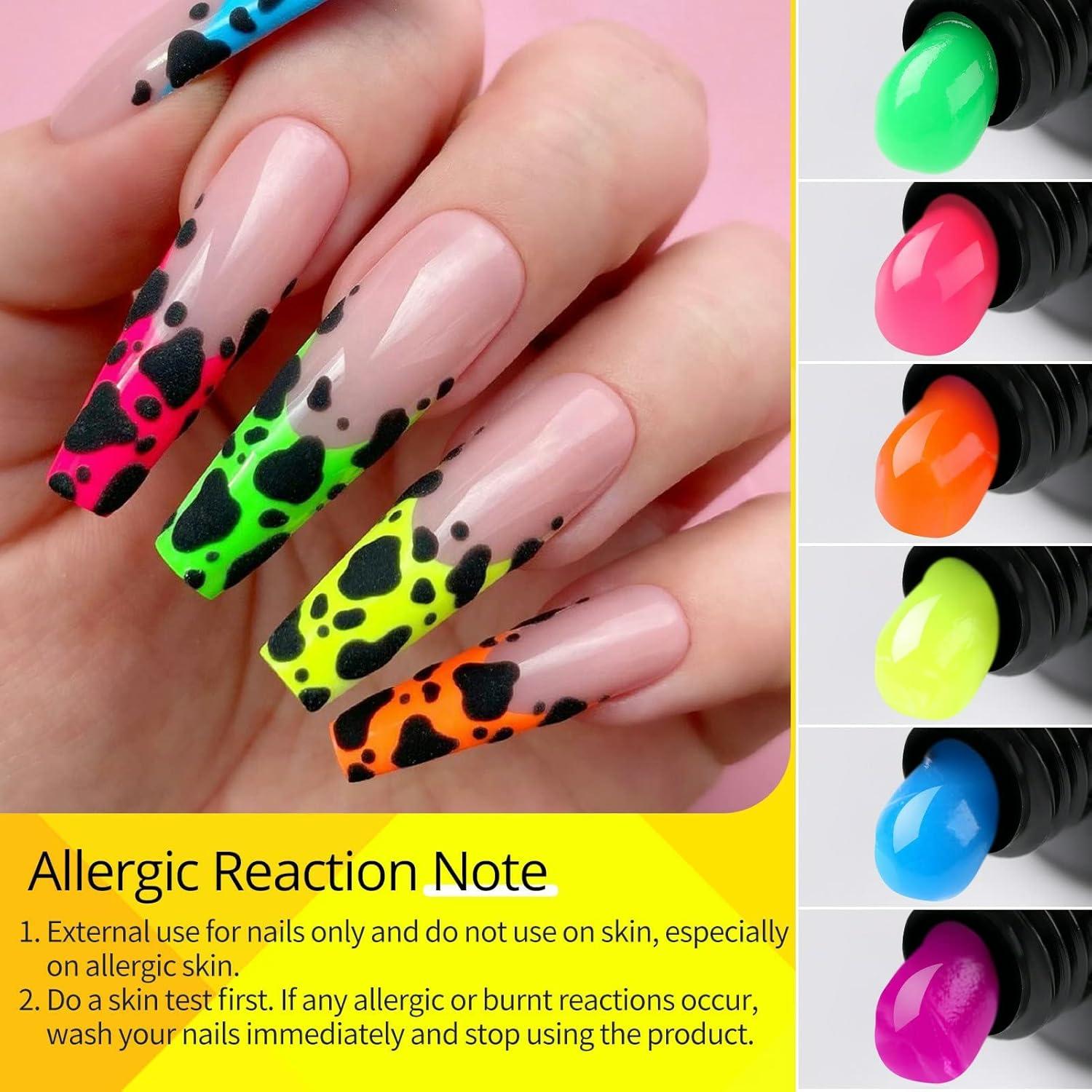 Set de Gel de Uñas Poliéster Neón UR SUGAR - 6 Colores