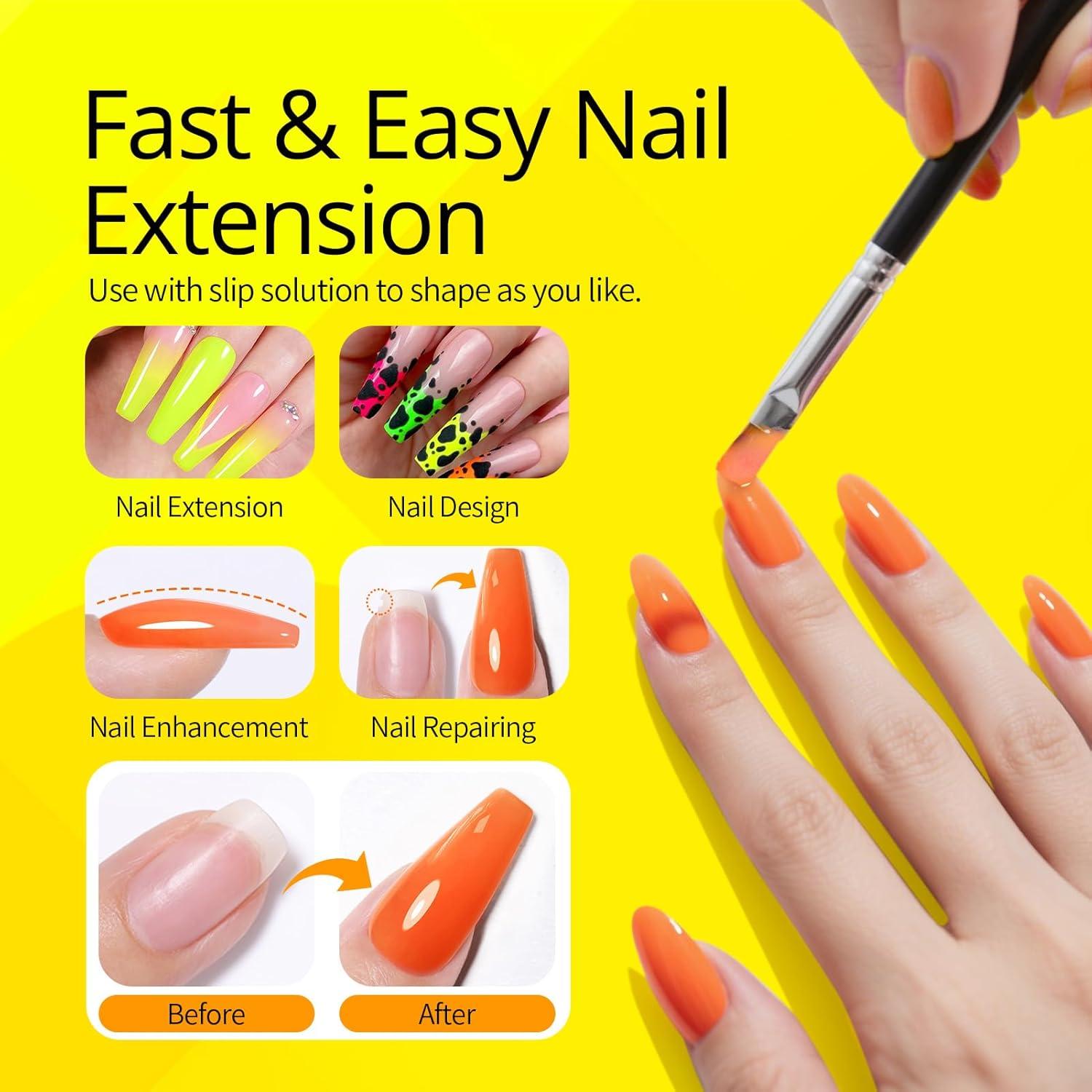 Set de Gel de Uñas Poliéster Neón UR SUGAR - 6 Colores