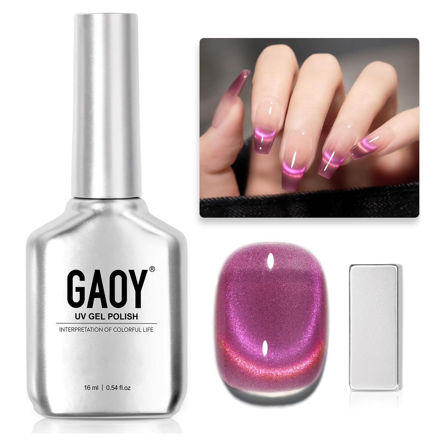 Esmalte de Uñas Gel Ojo de Gato GAOY 16ml Baya Exótica