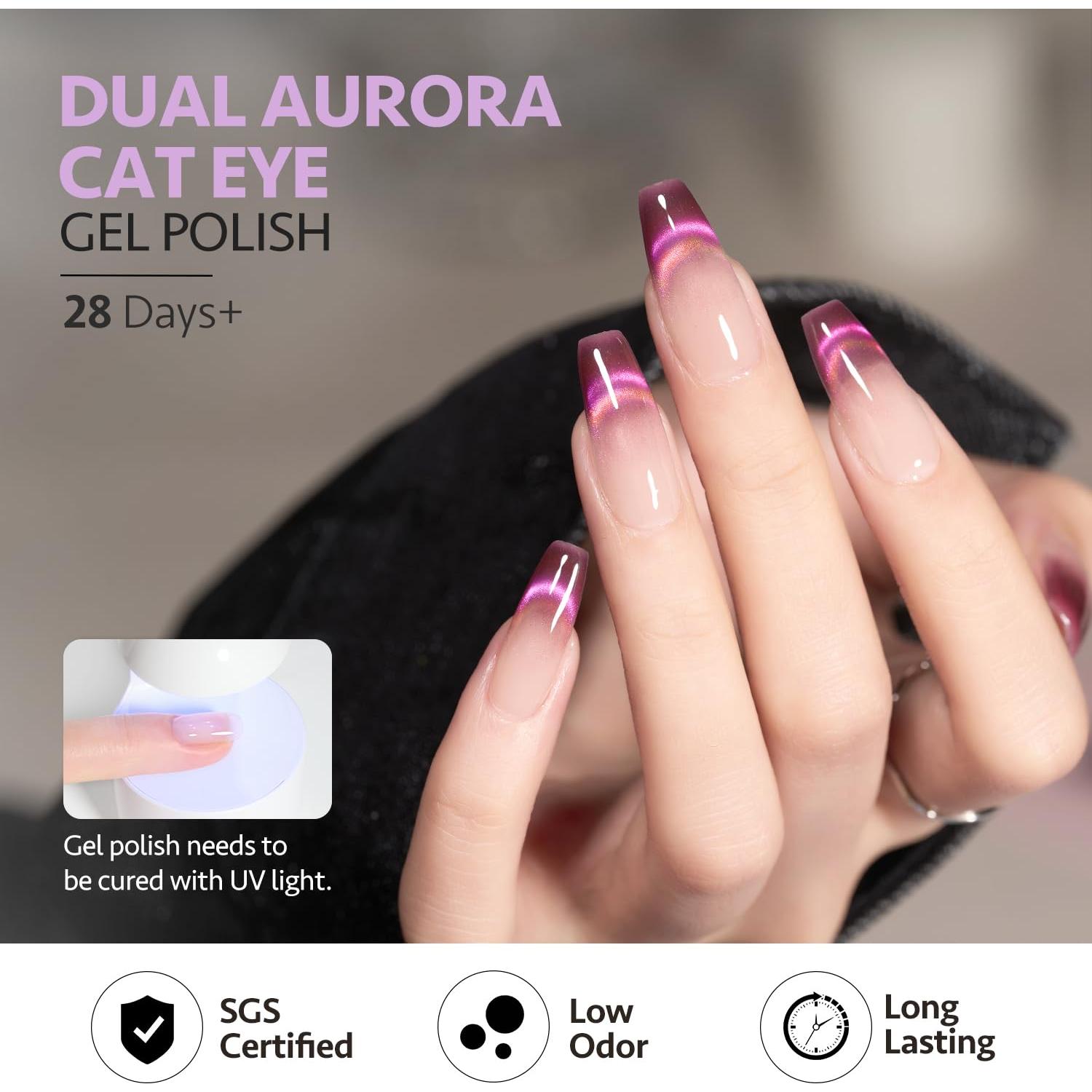 Esmalte de Uñas Gel Ojo de Gato GAOY 16ml Baya Exótica