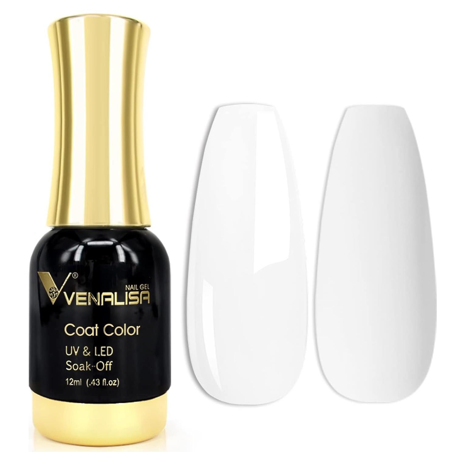 Esmalte de Uñas en Gel VENALISA 12ml Blanco Puro Removible