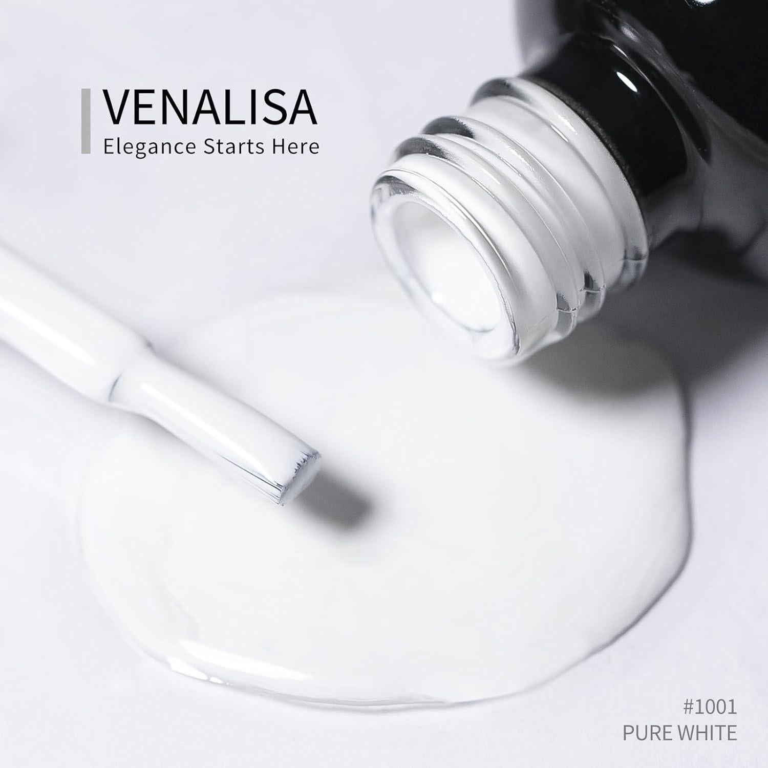 Esmalte de Uñas en Gel VENALISA 12ml Blanco Puro Removible