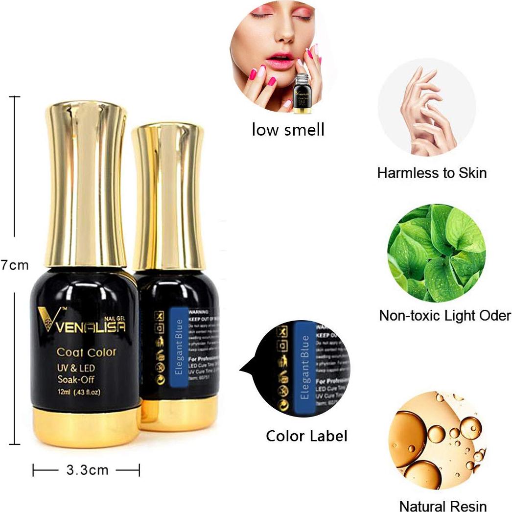 Esmalte de Uñas en Gel VENALISA 12ml Blanco Puro Removible