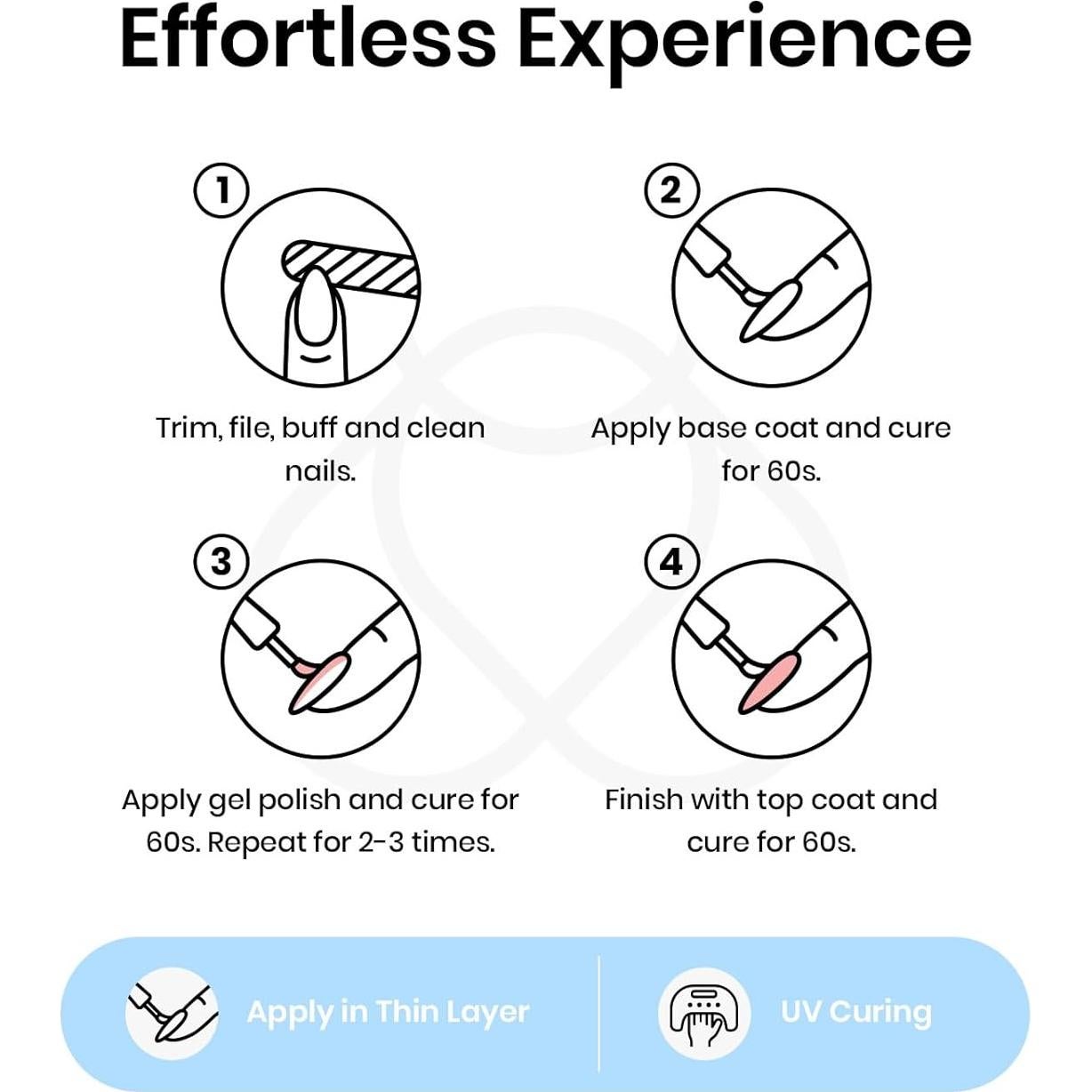 Esmalte de Uñas en Gel Beetles 15ML Blanco Perla Brillante