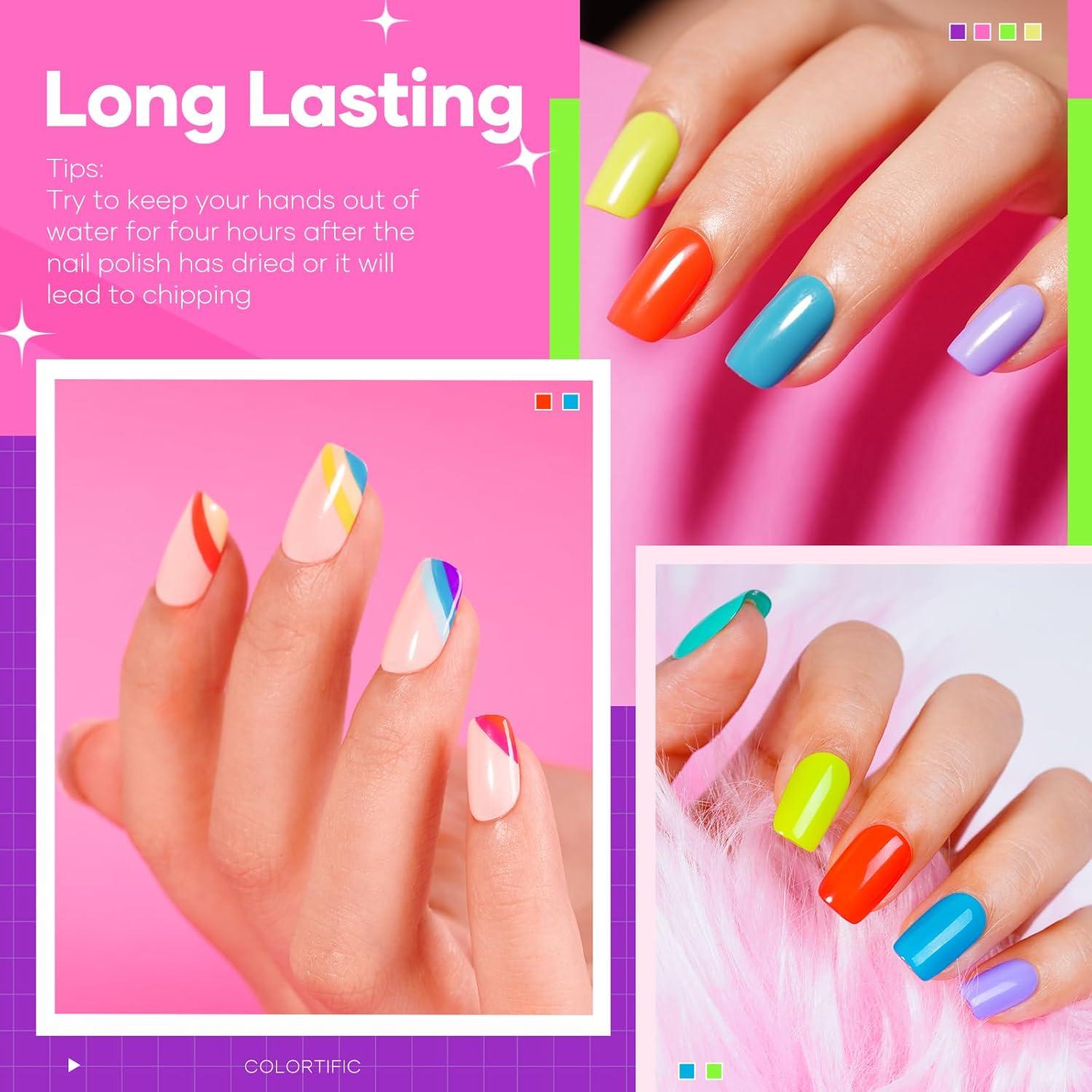 Set de Esmalte de Uñas COLORTIFIC 6 Colores 15ML Secado Rápido