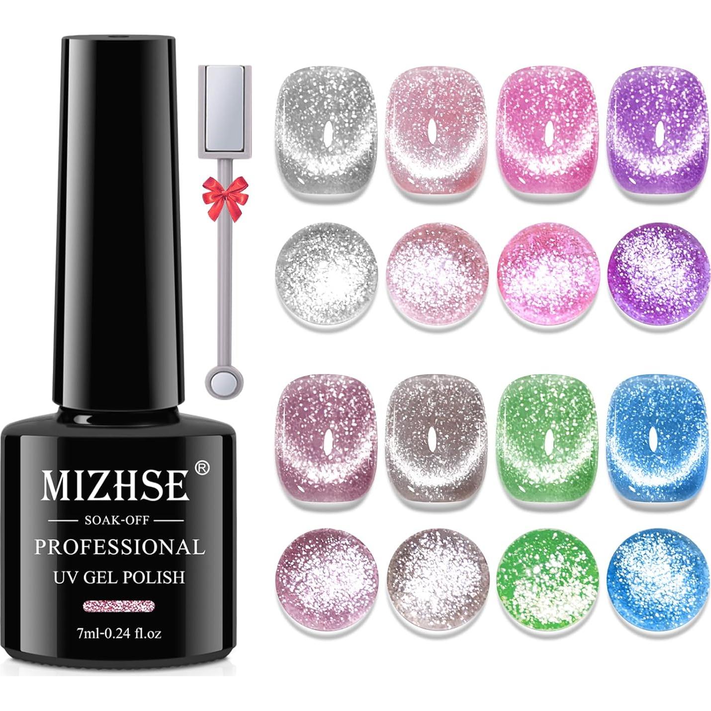 Esmalte de Uñas Gel Cat Eye Brillante MIZHSE - 8 Colores