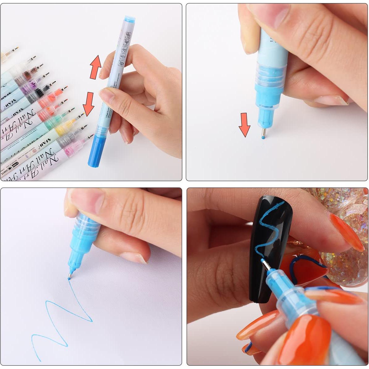 Juego de 12 Bolígrafos de Pintura para Uñas Foshan 0.7mm