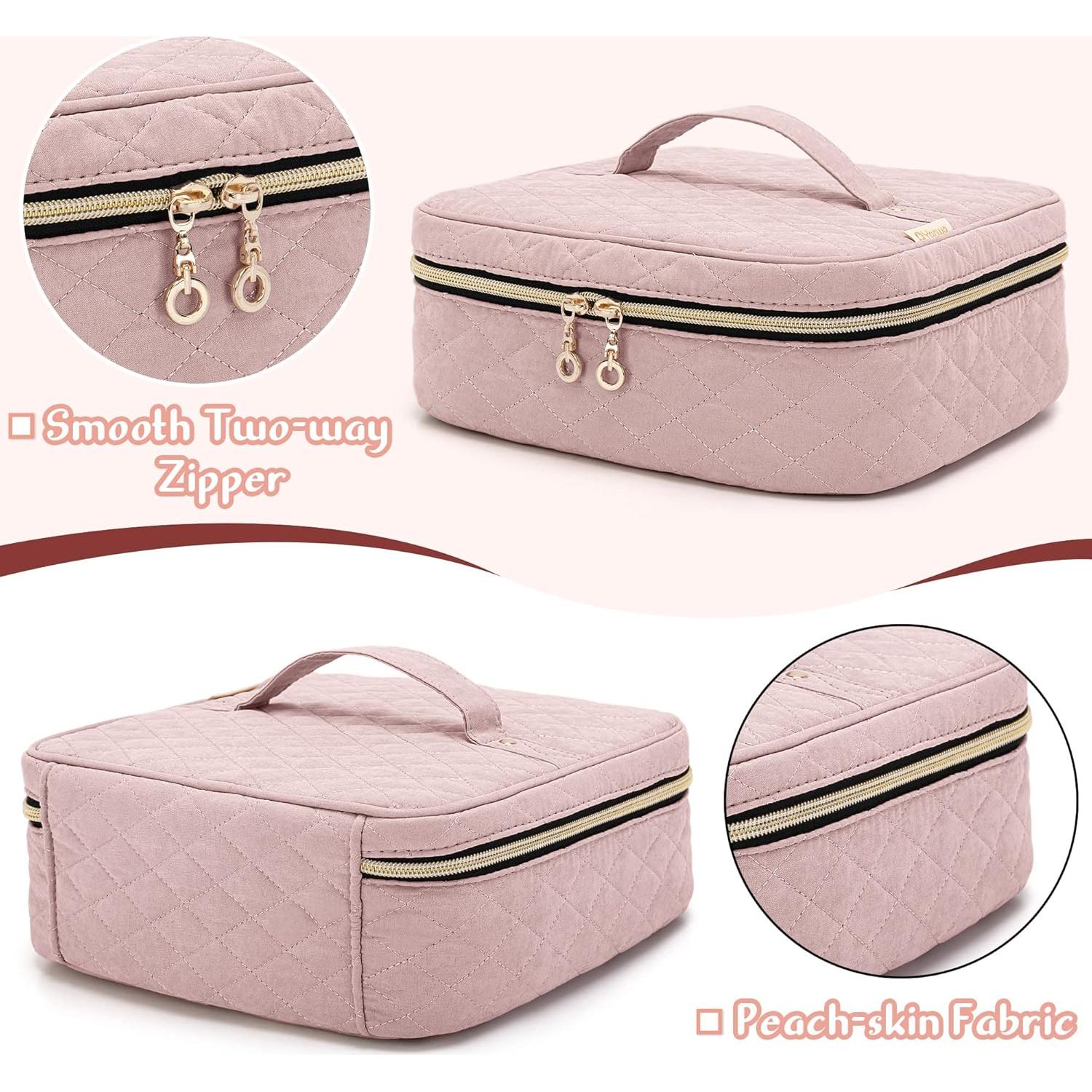 Bolsa de Transporte para Esmalte de Uñas YARWO Rosa 36 Botellas