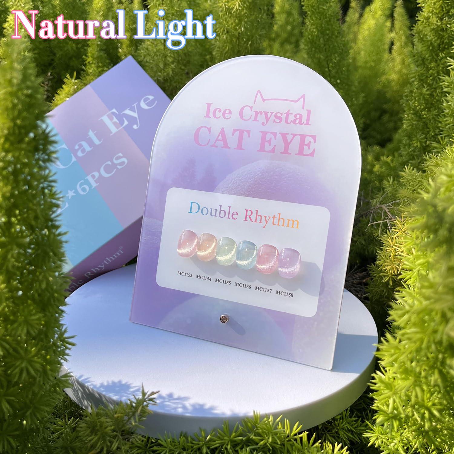 Conjunto 6 Esmaltes de Uñas Gel Doble Ritmo 15ml Brillo