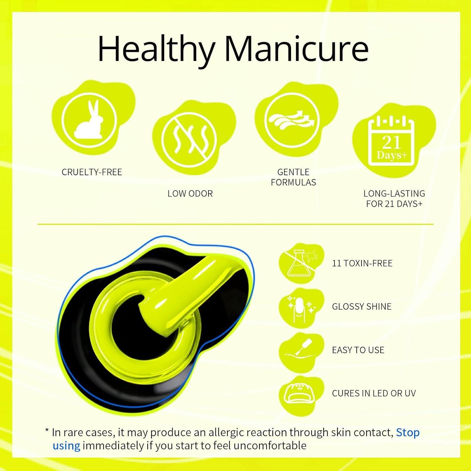 Set de Esmalte de Uñas en Gel Neón UR SUGAR - 6 Colores