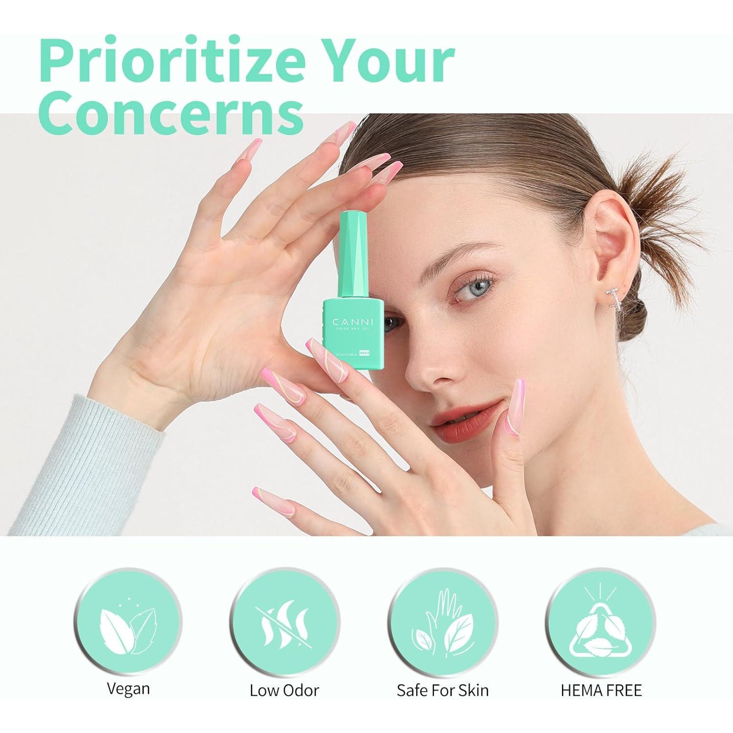 Esmalte de Uñas en Gel CANNI Verde Menta 40g Alta Duración