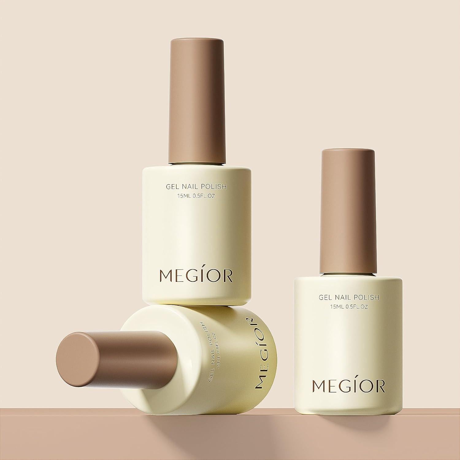 Esmalte de Uñas en Gel MEGIOR Milkshake 15ml Blanco Lechoso