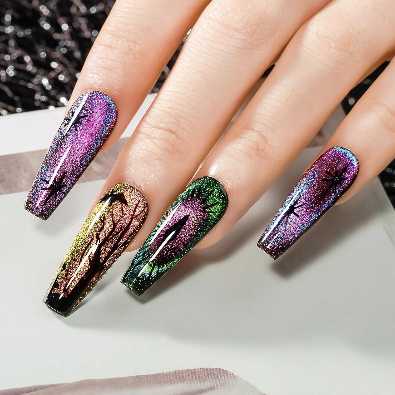 Set de 8 Esmaltes de Uñas en Gel Ojo de Gato MIZHSE 9D