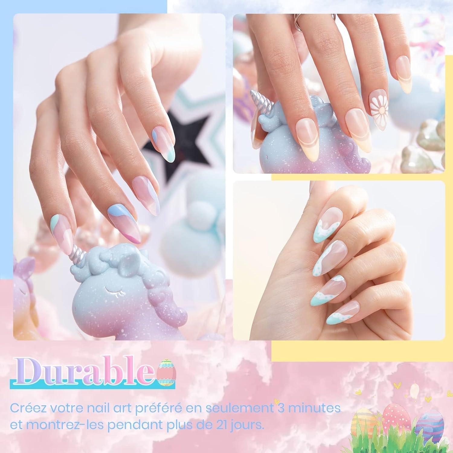 Juego de Esmalte de Gel Pastel Beetles - 6 Colores