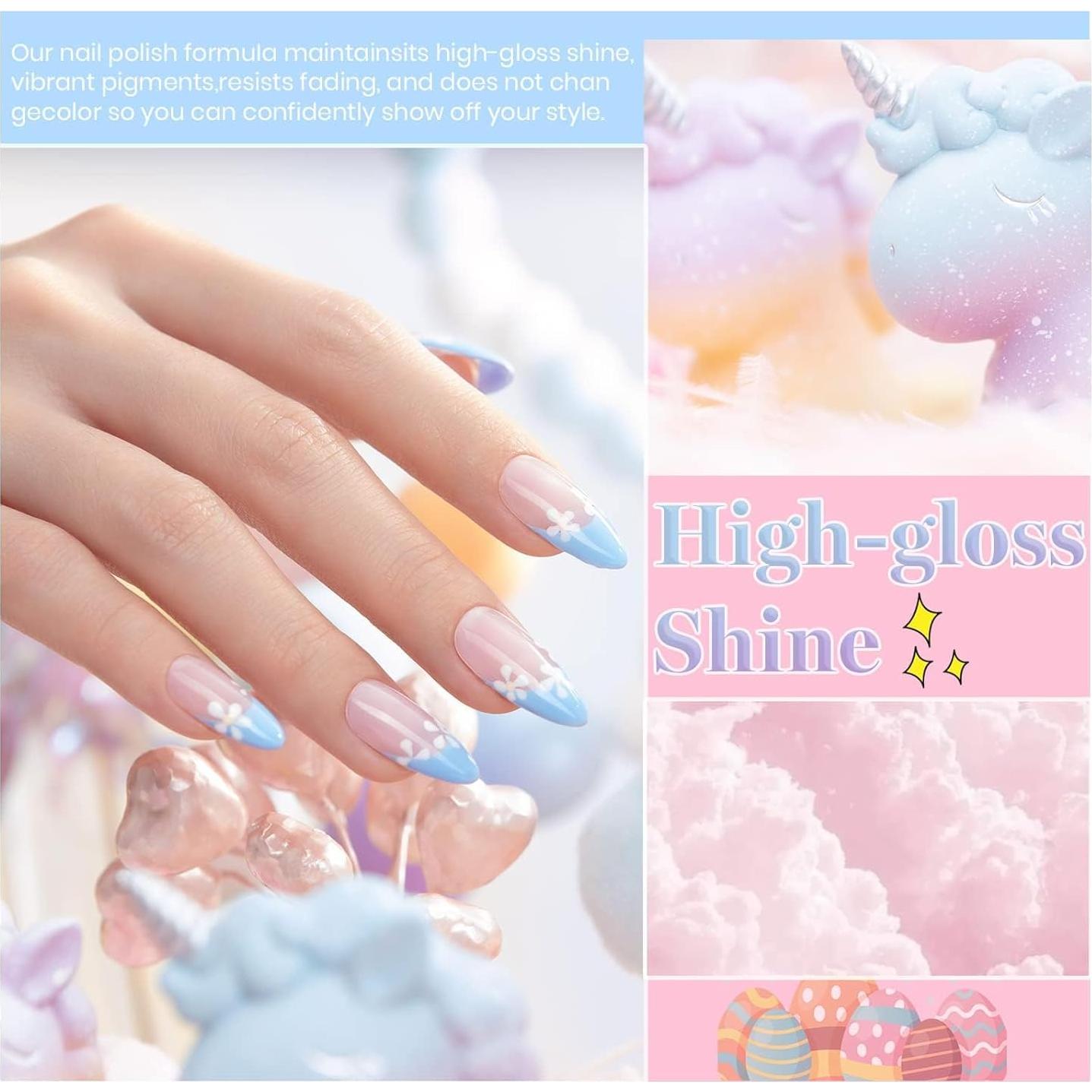 Juego de Esmalte de Gel Pastel Beetles - 6 Colores