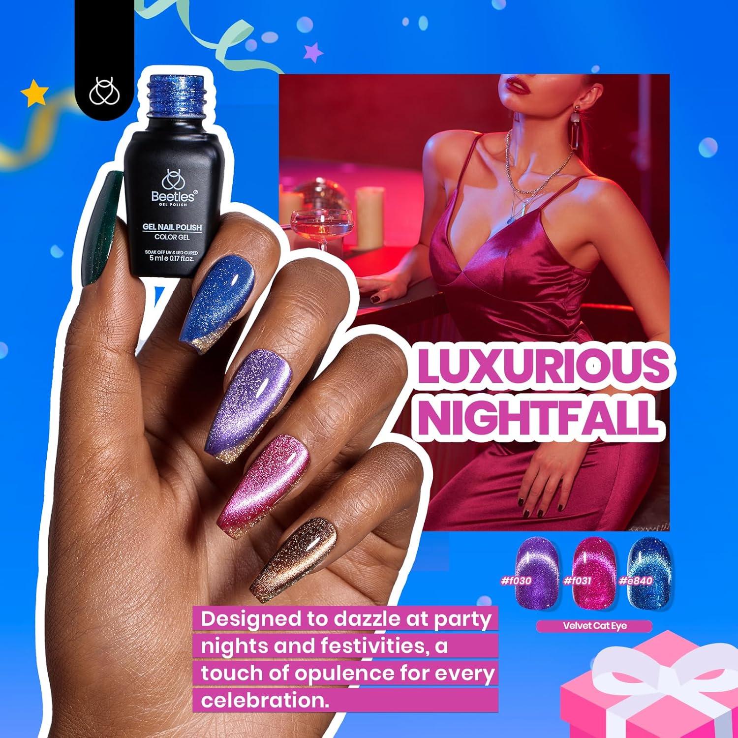 Set de Esmalte de Uñas Gel Ojo de Gato Beetles - 36 Colores