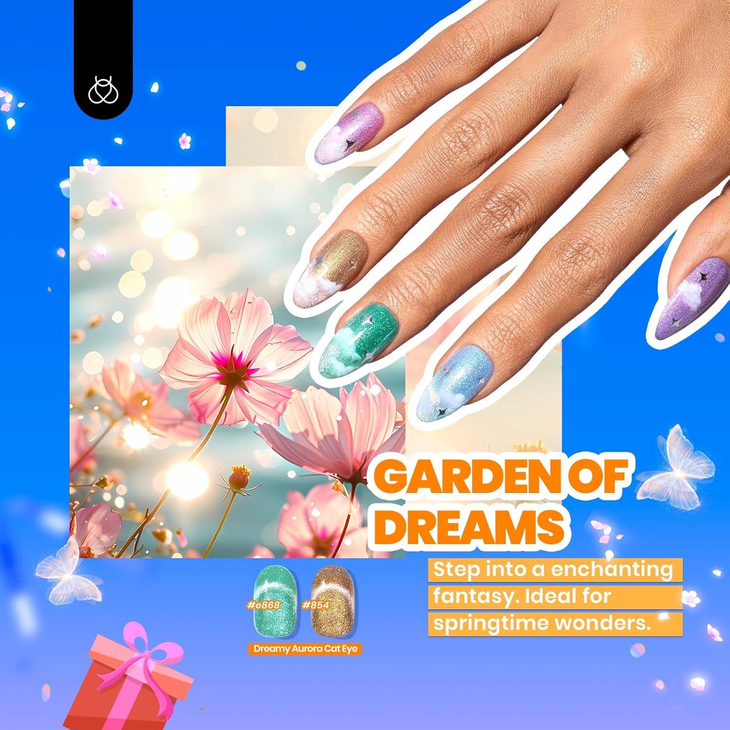 Set de Esmalte de Uñas Gel Ojo de Gato Beetles - 36 Colores