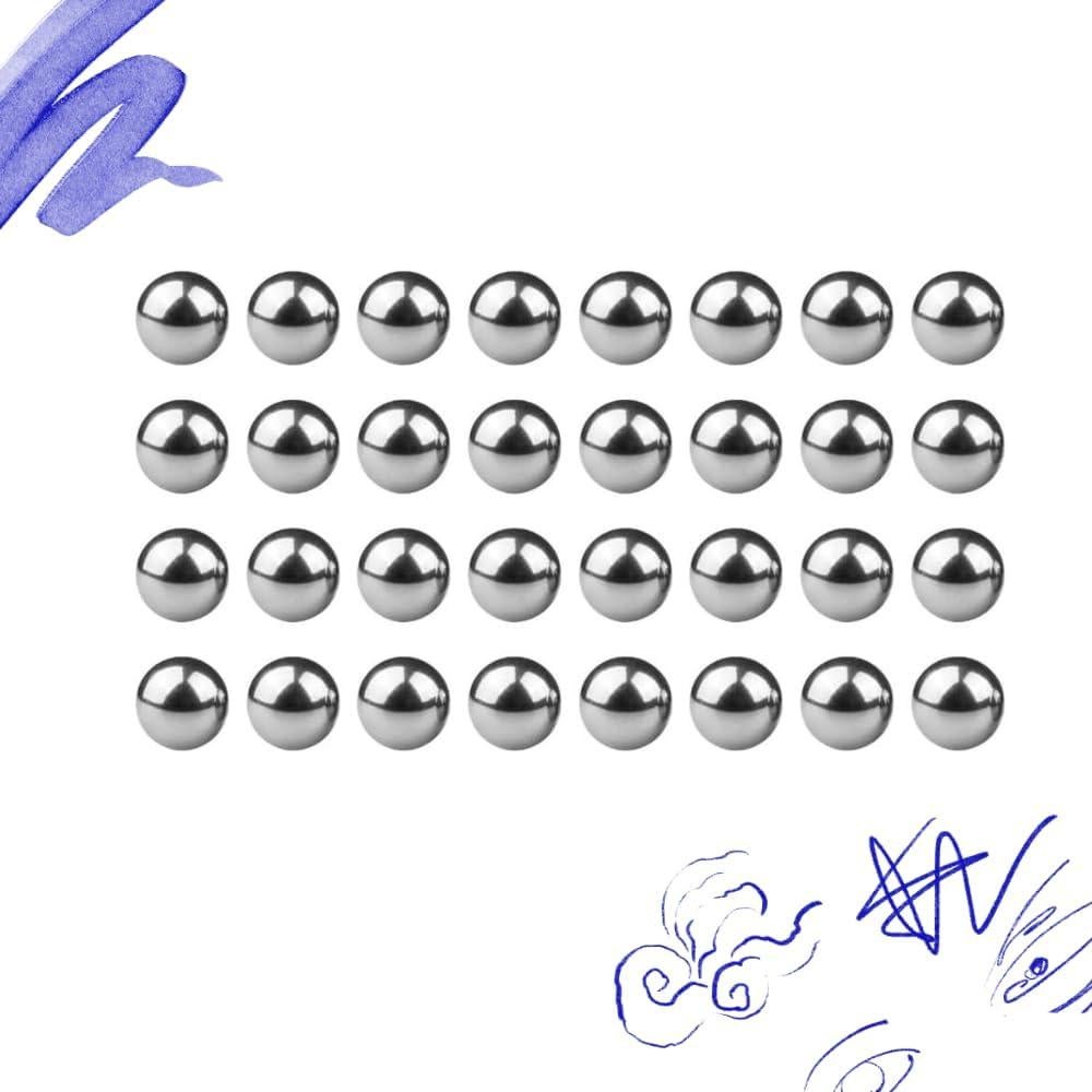 Bolas de Mezcla de Pintura Hartem - Acero Inoxidable 5 mm, 250 pcs