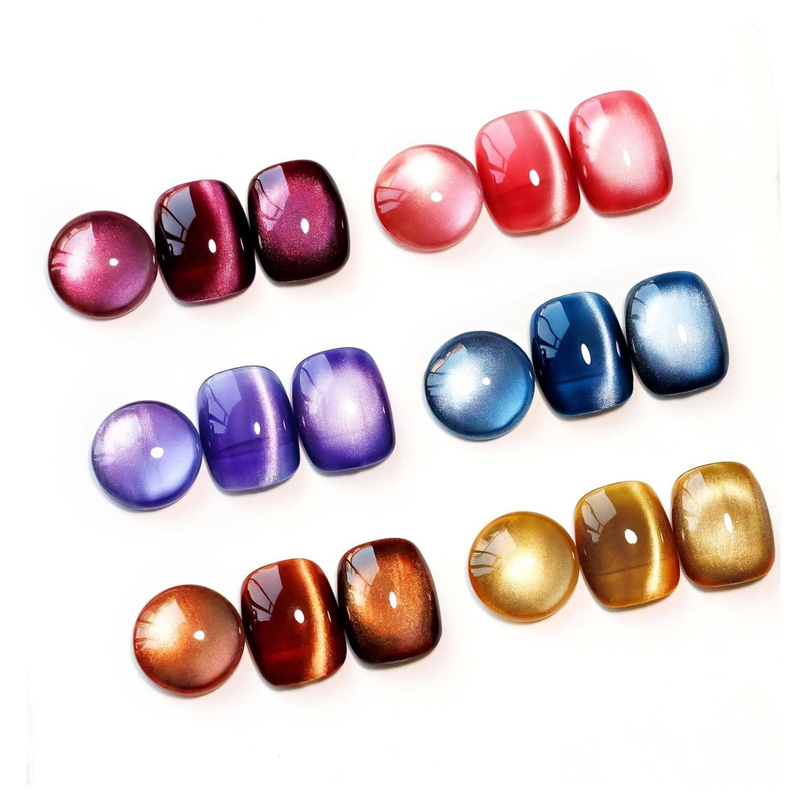 Kit Esmalte de Uñas en Gel Ojo de Gato MIZHSE 6 Colores