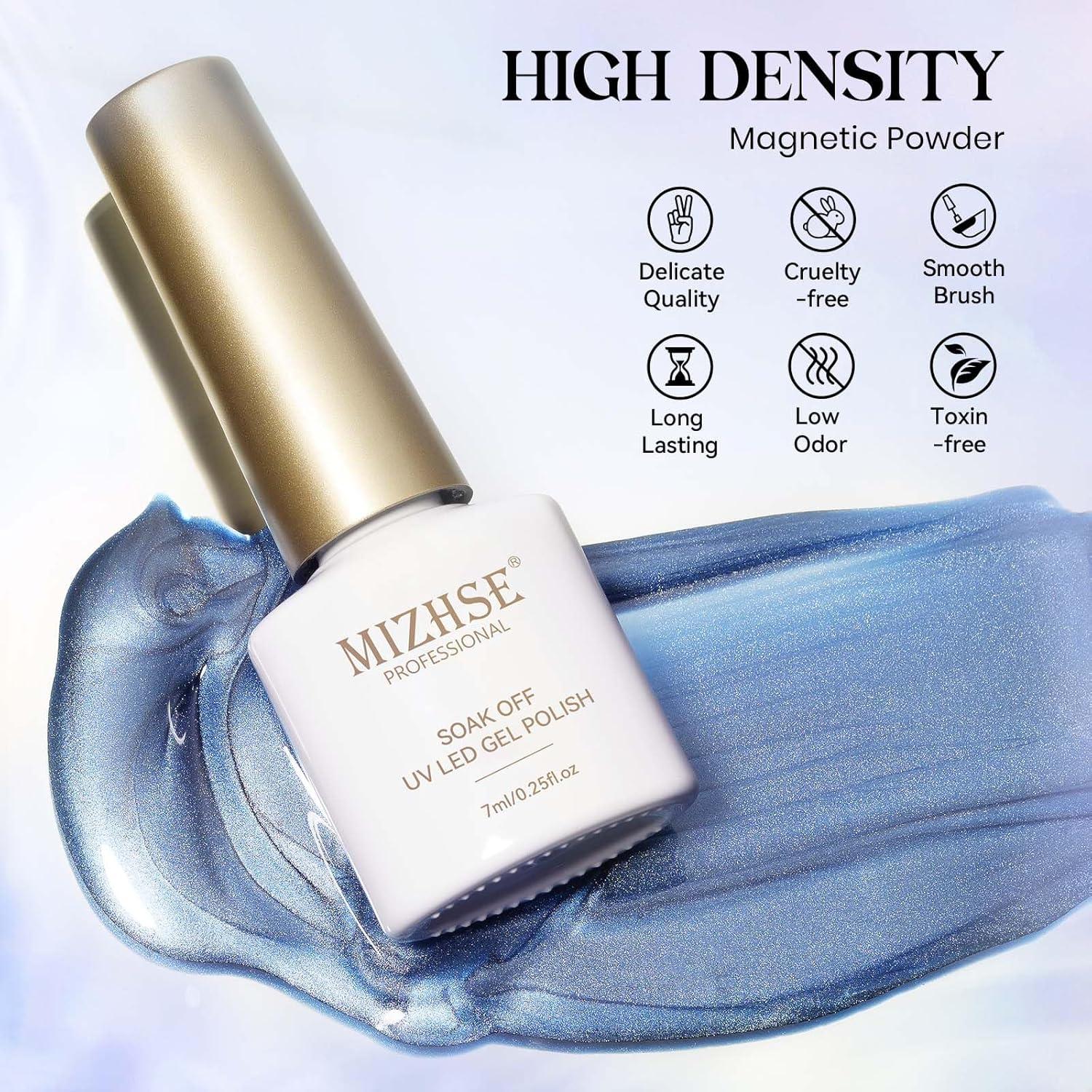 Kit Esmalte de Uñas en Gel Ojo de Gato MIZHSE 6 Colores