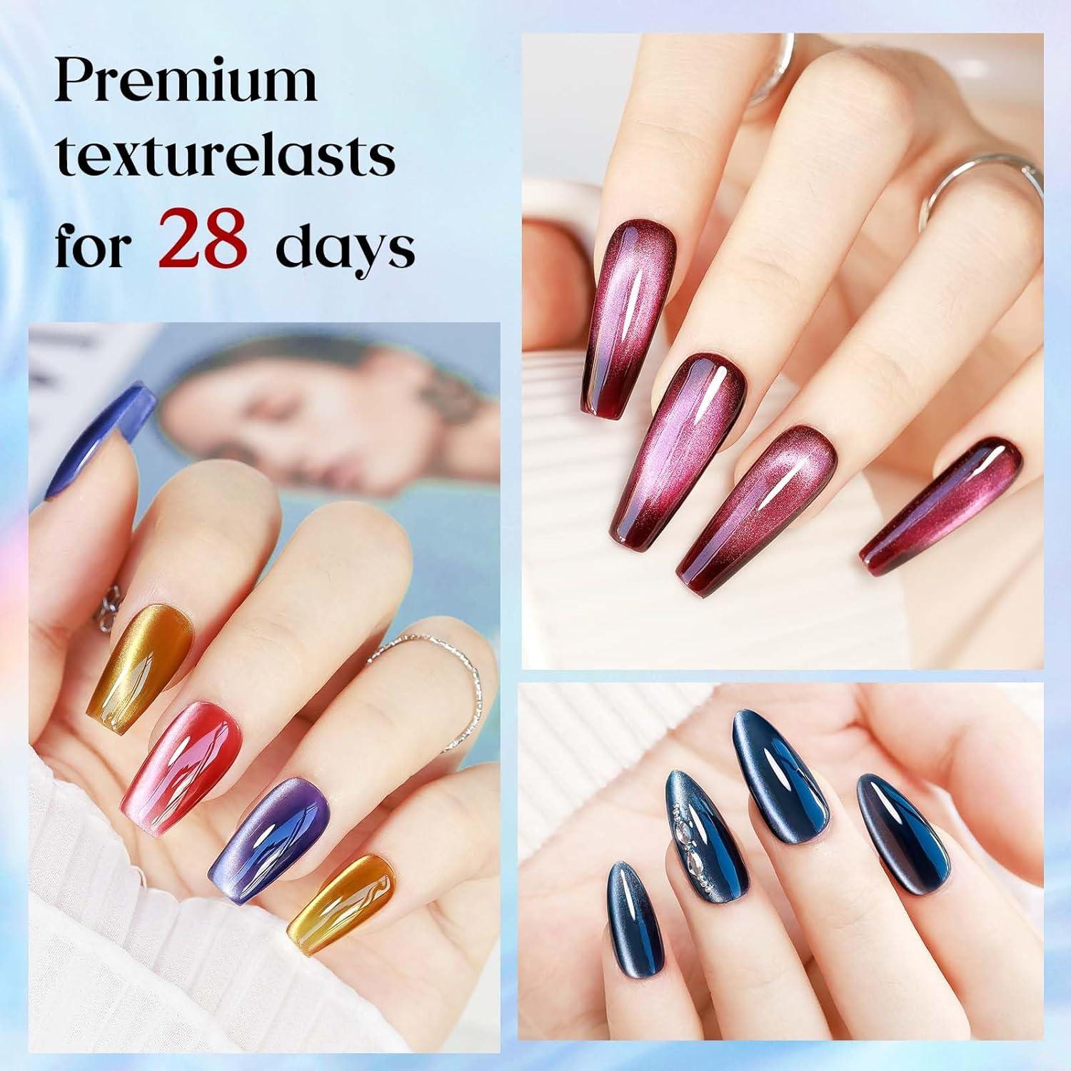 Kit Esmalte de Uñas en Gel Ojo de Gato MIZHSE 6 Colores