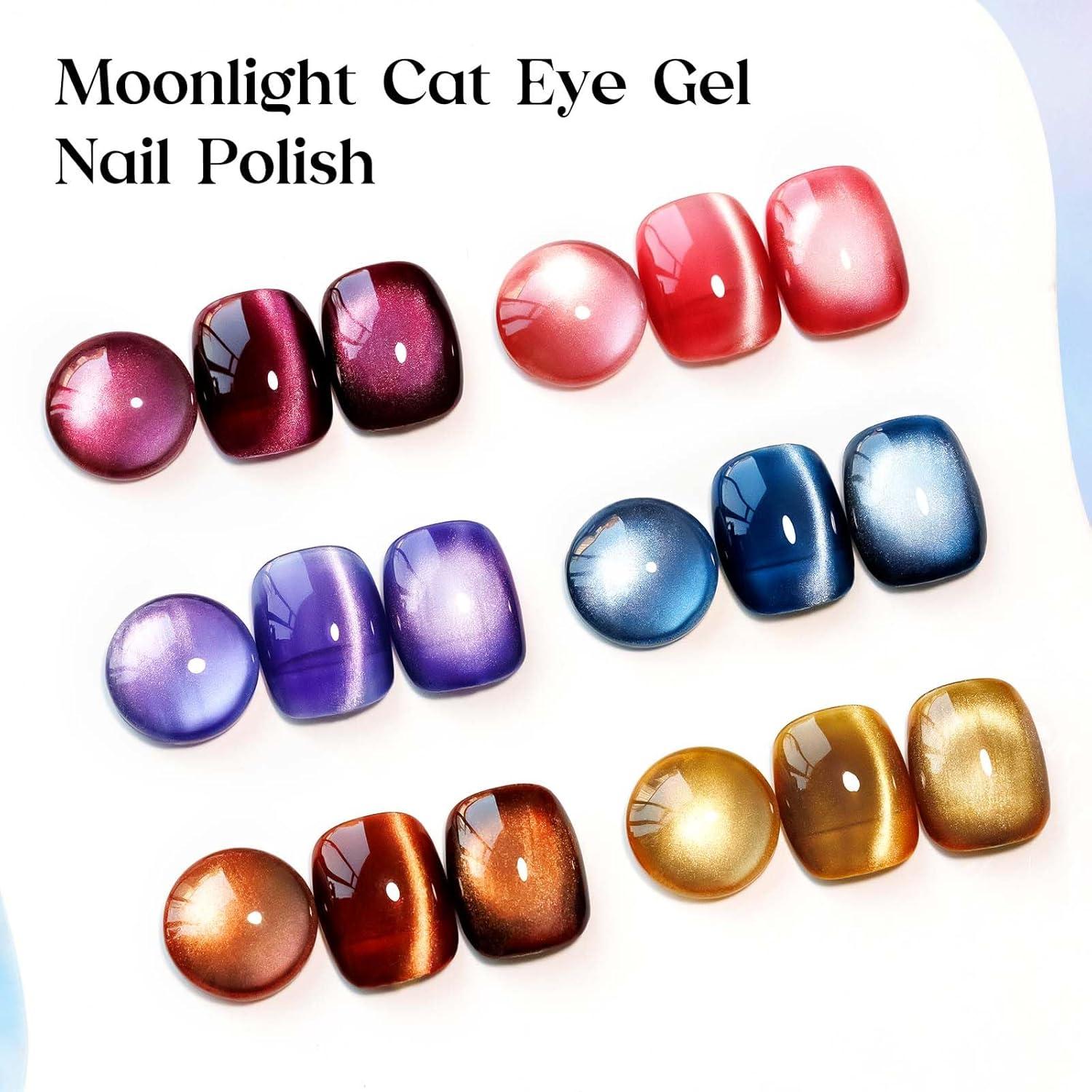 Kit Esmalte de Uñas en Gel Ojo de Gato MIZHSE 6 Colores