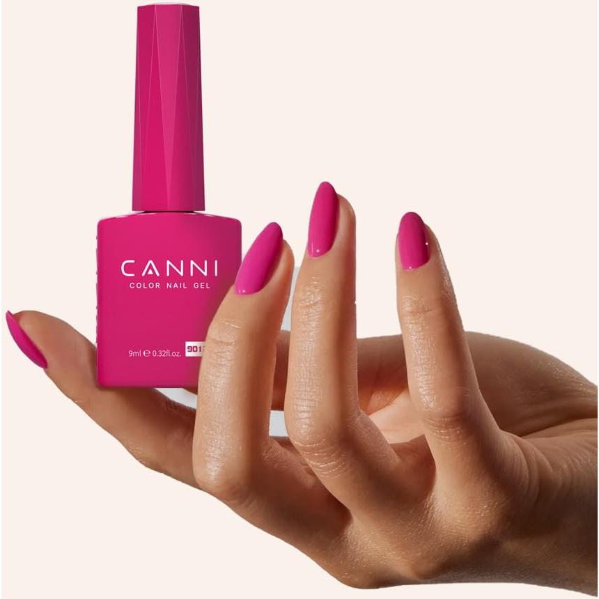 Set de Esmalte de Uñas en Gel CANNI 6 Piezas Rosa Claro