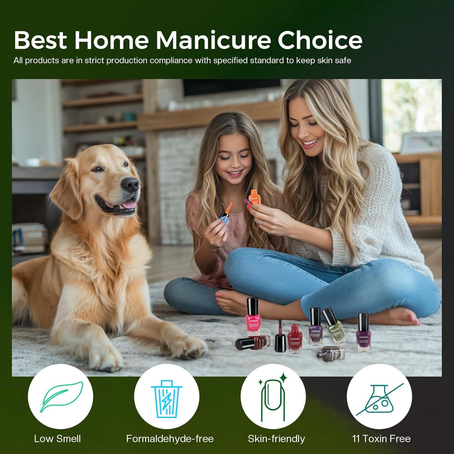 Kit de Esmalte de Uñas Morovan 15 Tonos Secado Rápido