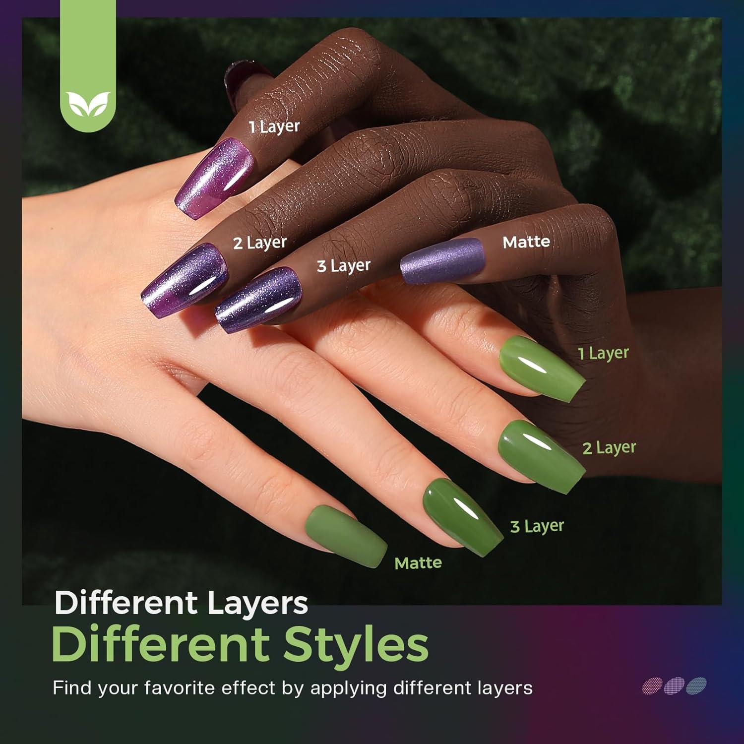 Kit de Esmalte de Uñas Morovan 15 Tonos Secado Rápido