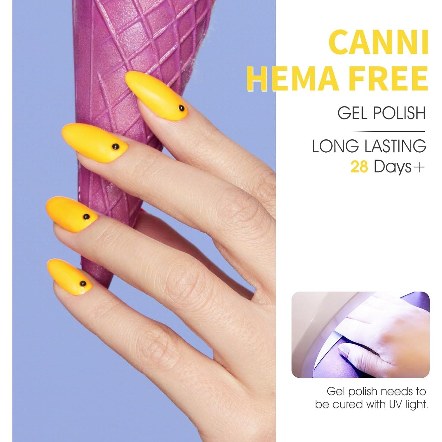 Set de Esmalte de Uñas Gel CANNI 6Pcs 9ml Otoño Colores