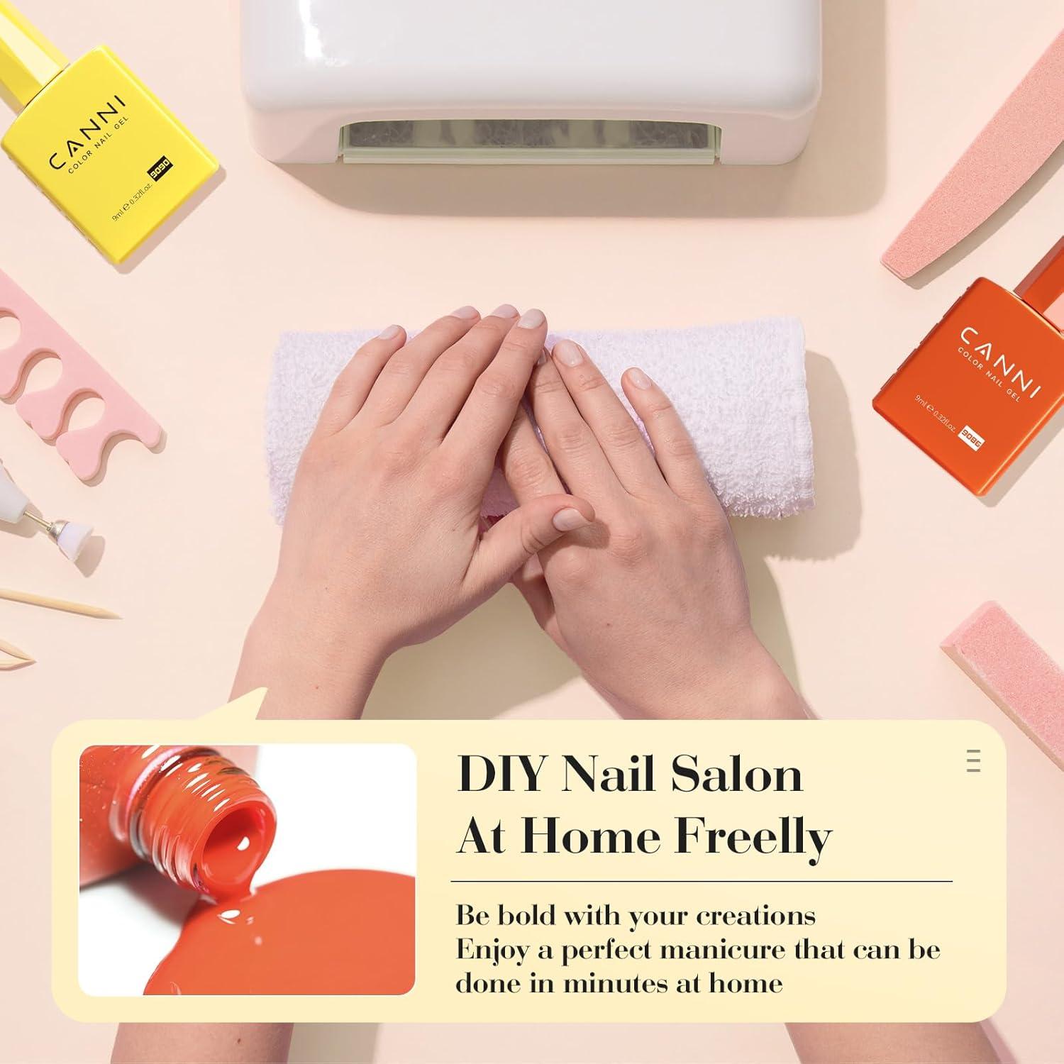 Set de Esmalte de Uñas Gel CANNI 6Pcs 9ml Otoño Colores