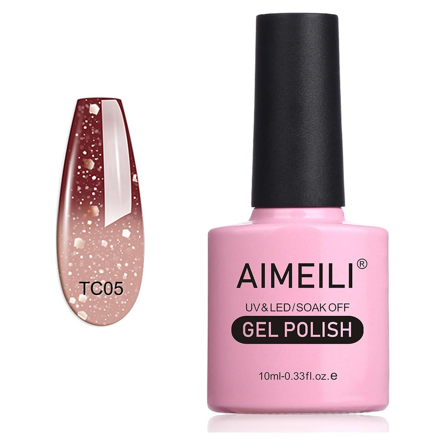 Esmalte de Uñas Gel AIMEILI Cambiante Chocolate 10ml