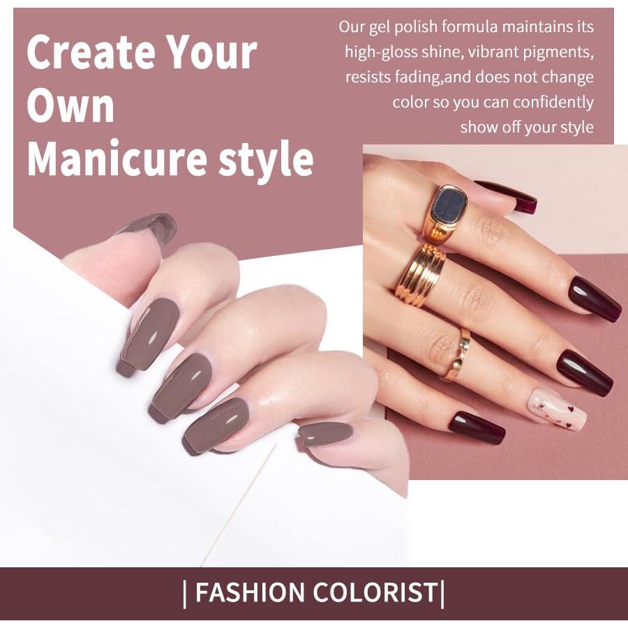 Set de Esmalte de Uñas en Gel JR 9 Colores 15ml Larga Duración