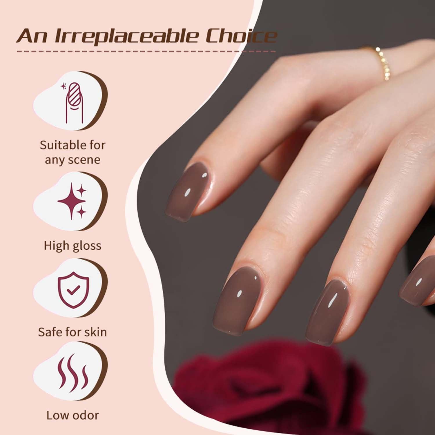 Set de Esmalte de Uñas en Gel JR 9 Colores 15ml Larga Duración